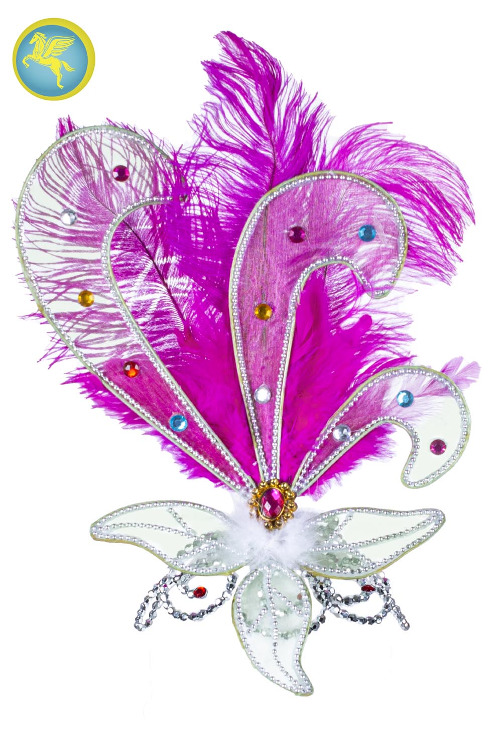 DIADEMA BRASILIANA PROFESSIONALE PIUMA CICLAMO